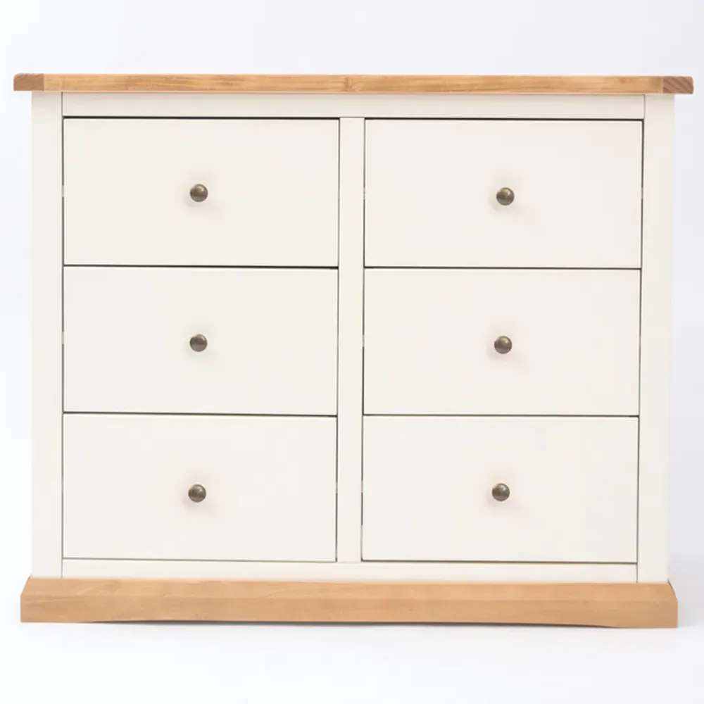 Trevi 6 Drawer Chest of Drawers - White