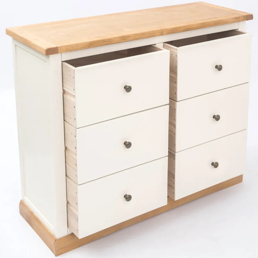 Trevi 6 Drawer Chest of Drawers - White