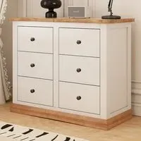 Trevi 6 Drawer Chest of Drawers - White