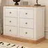 Trevi 6 Drawer Chest of Drawers - White, Pine Wood