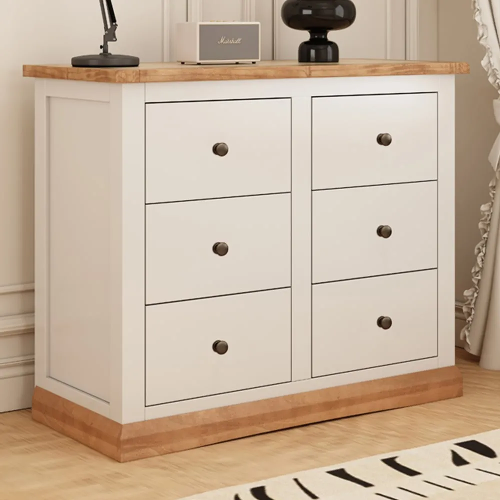 Trevi 6 Drawer Chest of Drawers - White image