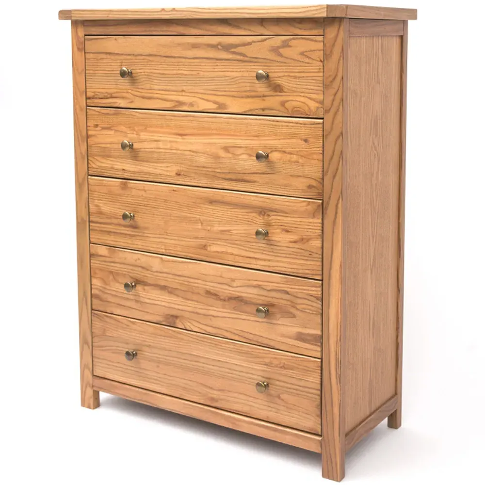 Trivento 5 Drawer Chest of Drawers - Brown