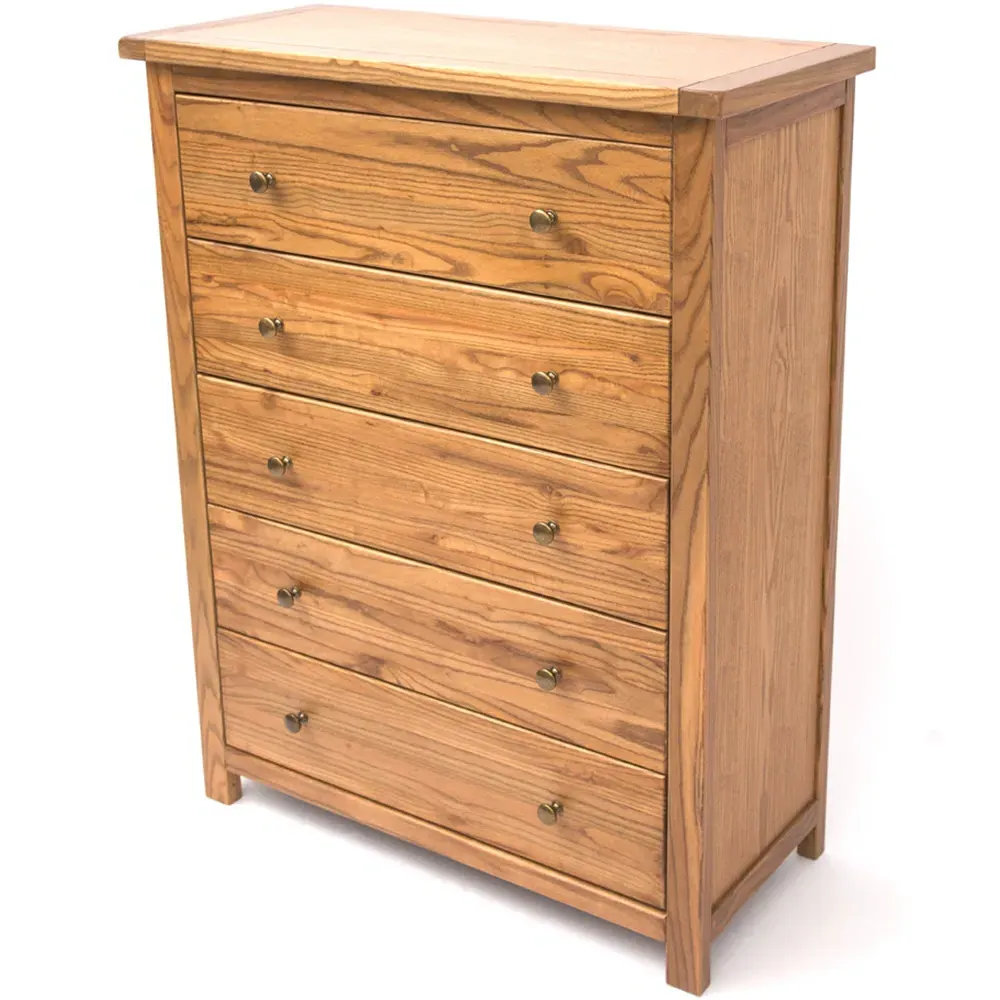 Trivento 5 Drawer Chest of Drawers - Brown