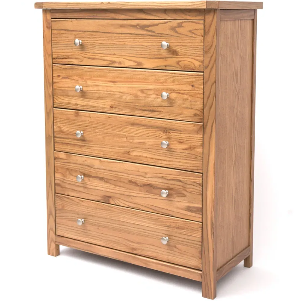Trivento 5 Drawer Chest of Drawers - Brown, Wood