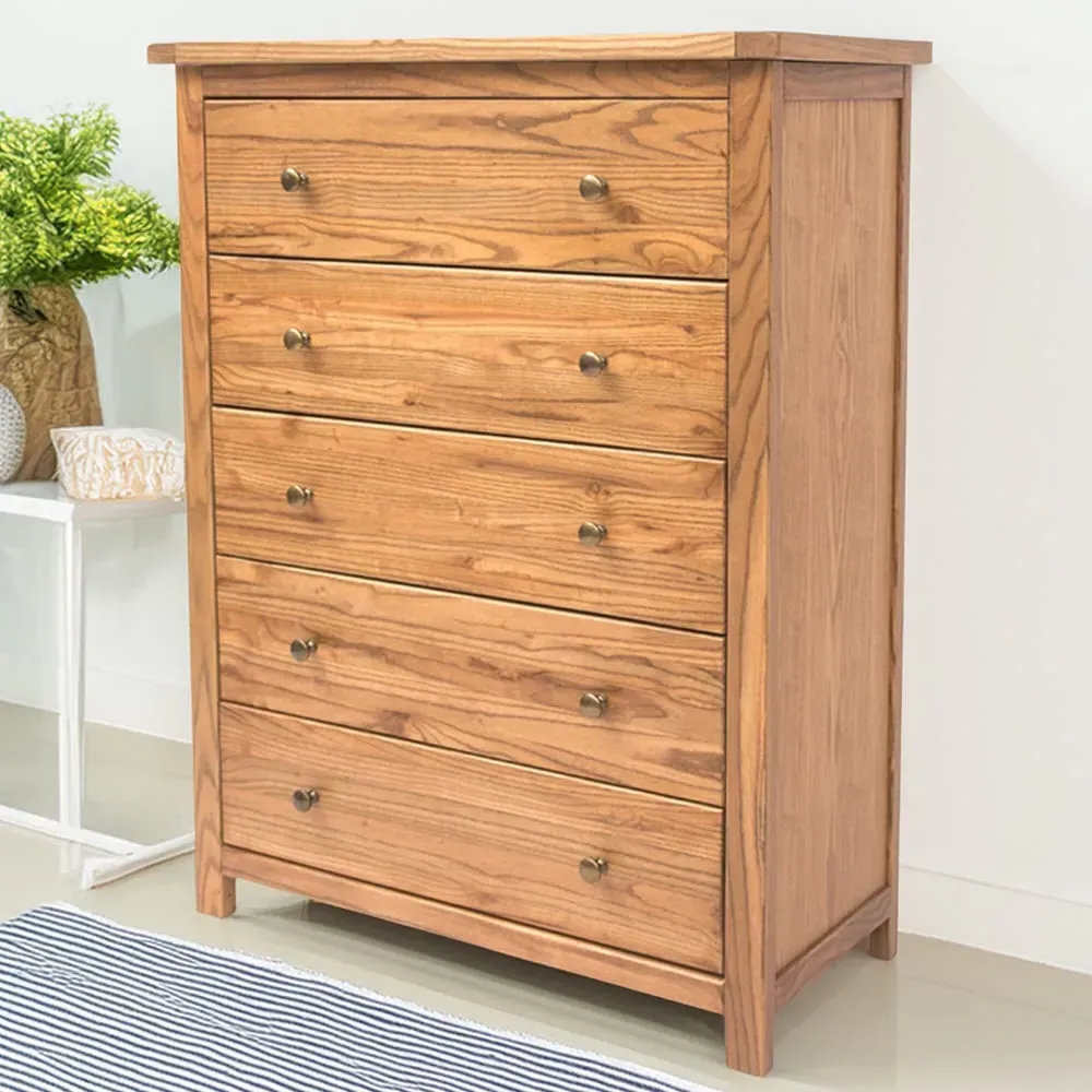 Trivento 5 Drawer Chest of Drawers - Brown