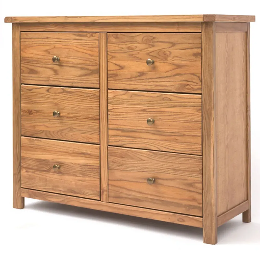 Trivento 6 Drawer Chest of Drawers - Brown