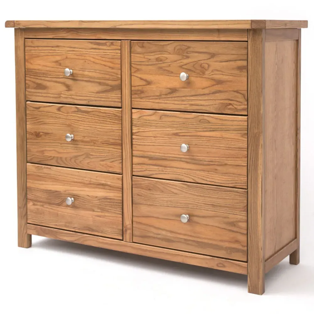 Trivento 6 Drawer Chest of Drawers - Brown, Wood