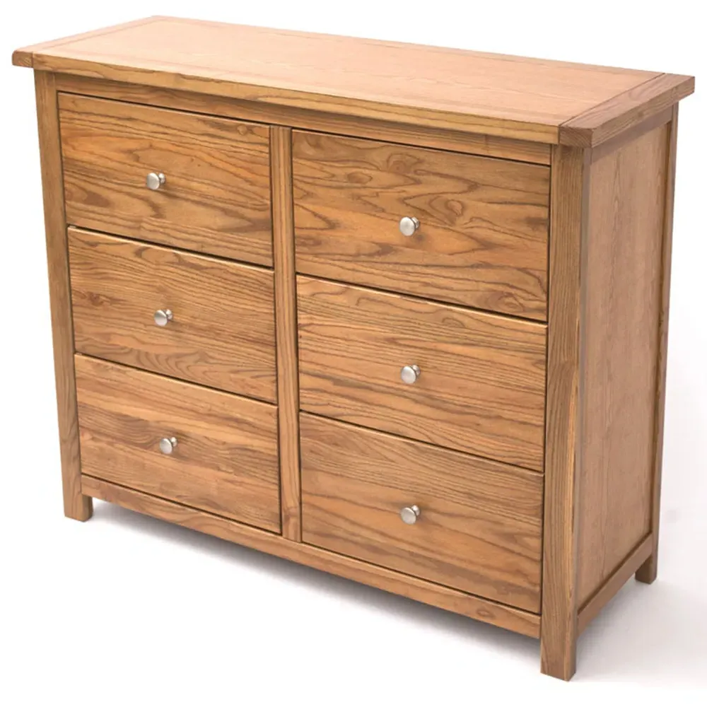 Trivento 6 Drawer Chest of Drawers - Brown, Wood