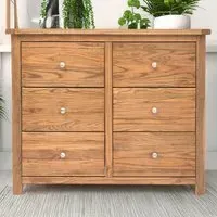 Trivento 6 Drawer Chest of Drawers - Brown, Wood