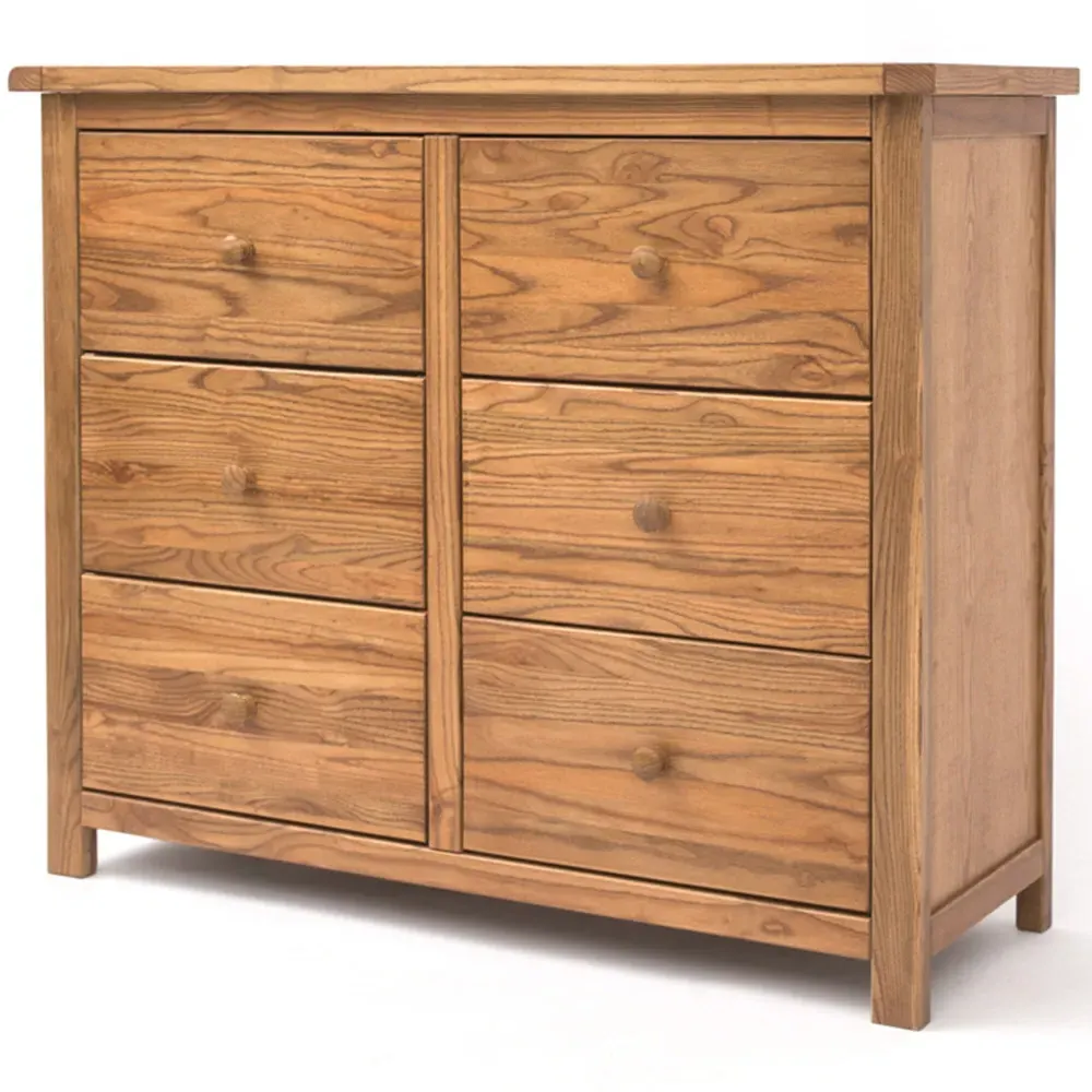 Trivento 6 Drawer Chest of Drawers - Brown, Wood