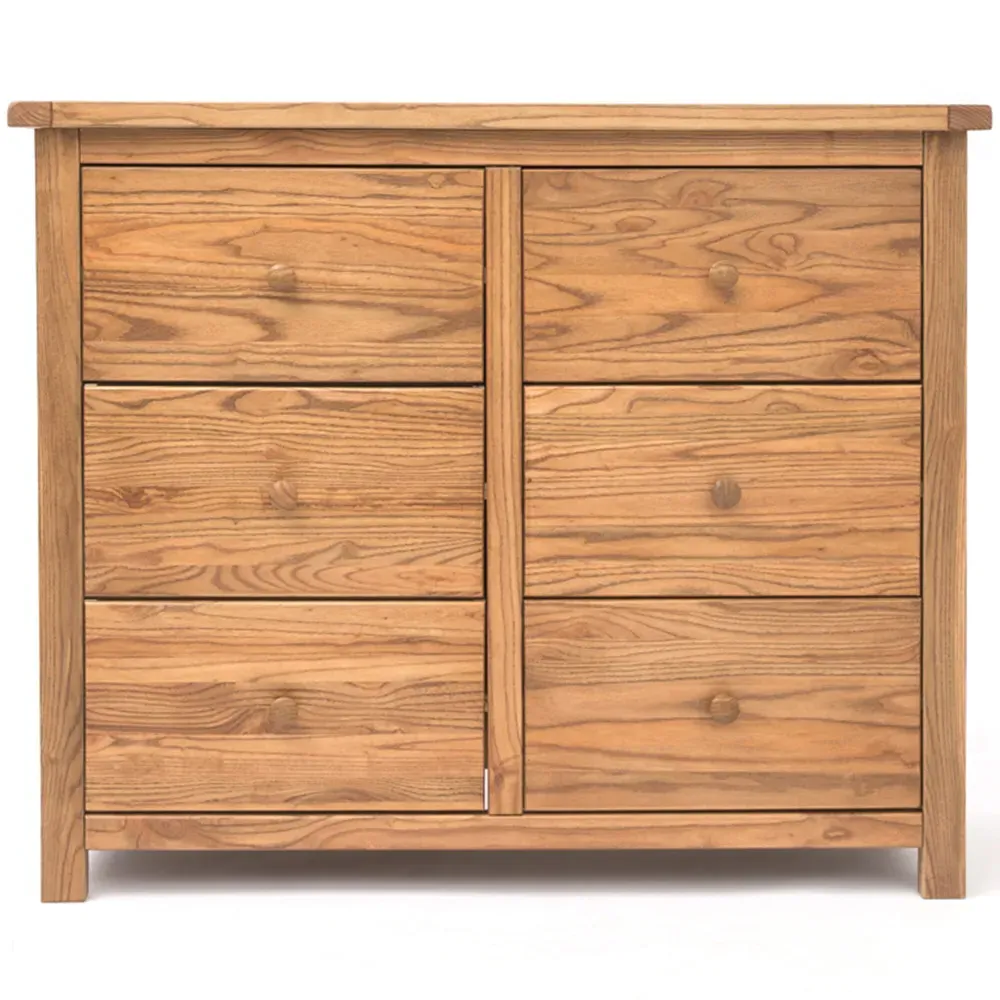 Trivento 6 Drawer Chest of Drawers - Brown, Wood