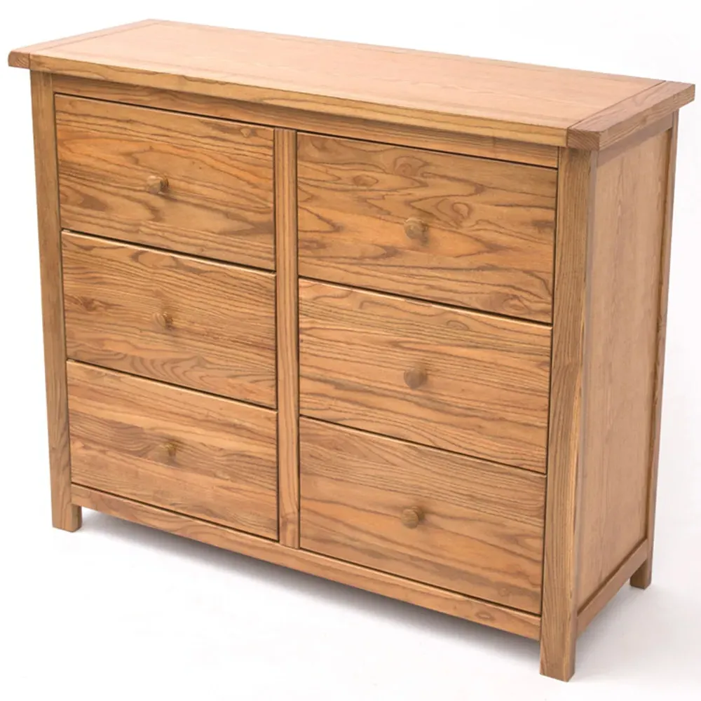 Trivento 6 Drawer Chest of Drawers - Brown, Wood