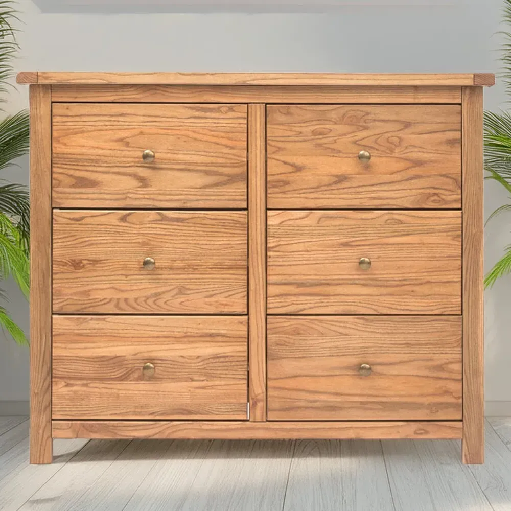 Trivento 6 Drawer Chest of Drawers - Brown image