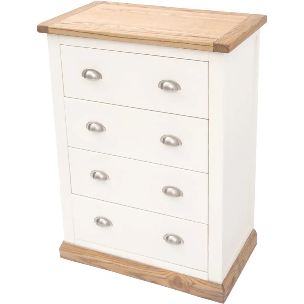 Tropea 4 Drawer Chest of Drawers - Off White