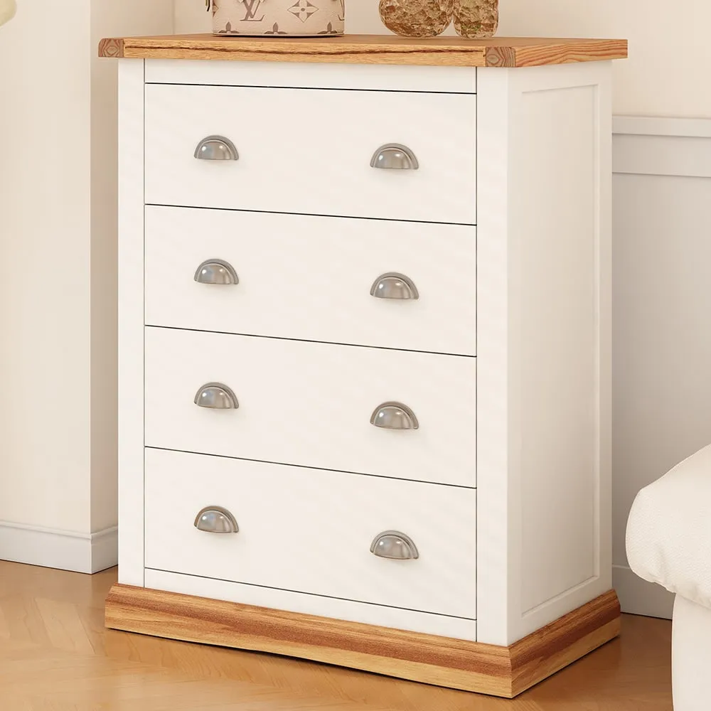 Tropea 4 Drawer Chest of Drawers - Off White image