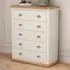 Tropea 5 Drawer Chest of Drawers - White