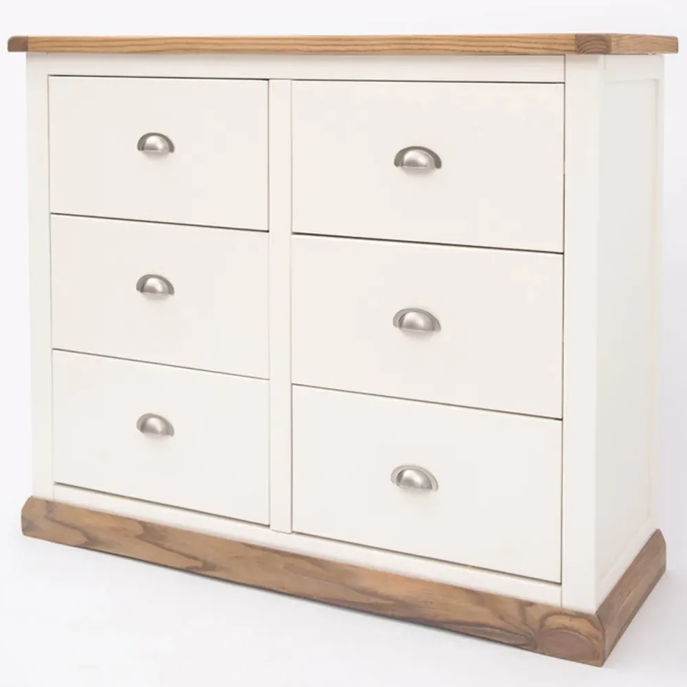 Tropea 6 Drawer Chest of Drawers - White