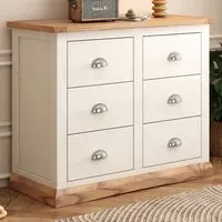 Tropea 6 Drawer Chest of Drawers - White