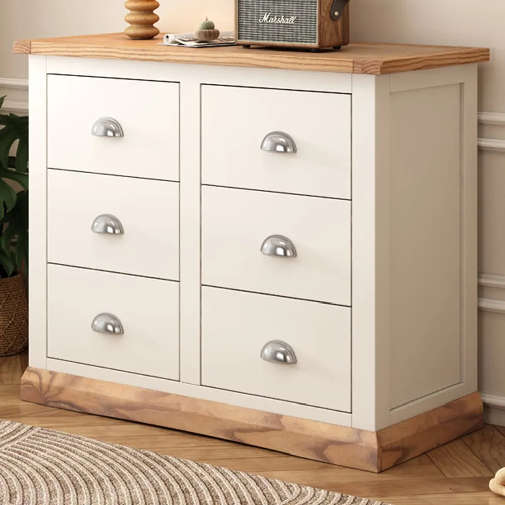 Tropea 6 Drawer Chest of Drawers - White
