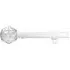 Extendable Metal Eyelet Curtain Pole with Crystal Finials - White