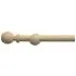 FX 120cm Eyelet Curtain Pole - Cream, Wood