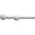 FX 120cm Eyelet Curtain Pole - White, Wood