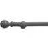 FX 200cm Eyelet Curtain Pole - Grey, Wood