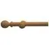 FX 300cm Eyelet Curtain Pole - Natural, Wood