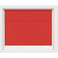 Straight Edge Roller Blind - Red