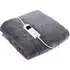 Electric Heated Throw Blanket - Grey, Fleece