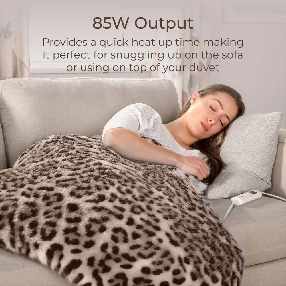 Electric Heated Throw Blanket - Multi, Fleece