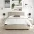 Opulence Double Ottoman Bed with Storage - Natural, Twill