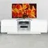 Avitus 4 Drawer TV Unit with Shelves - White, High Gloss