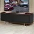 Caru D-Shaped 2 Door TV Unit - Black, Walnut