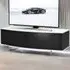 Caru D-Shaped 2 Door TV Unit - Black, White