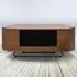 Hampshire Single Door TV Cabinet with 4 Shelves - Walnut