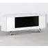 Hampshire Single Door TV Cabinet with 4 Shelves - White, Glass