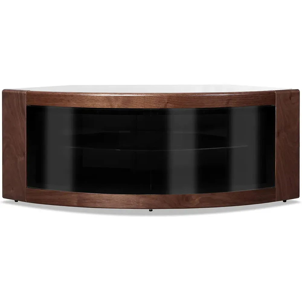Pangea Corner TV Cabinet with Storage - Black Walnut