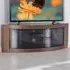 Pangea Corner TV Cabinet with Storage - Black Walnut