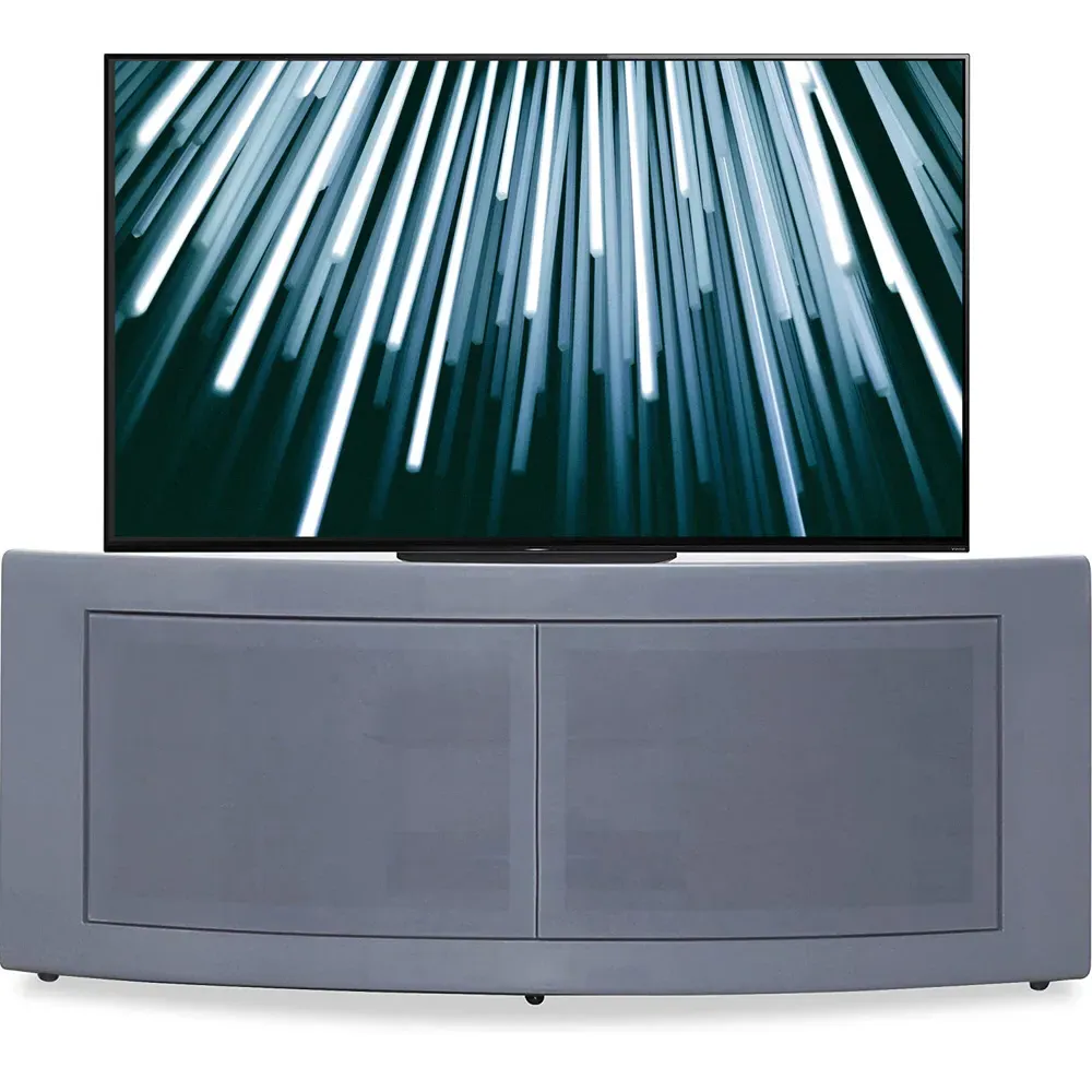 Pangea Corner TV Cabinet with Storage - Grey