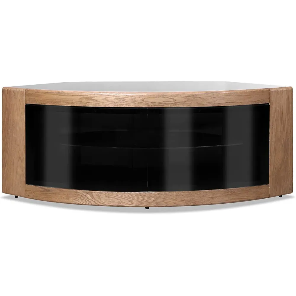 Pangea Corner TV Cabinet with Storage - Oak