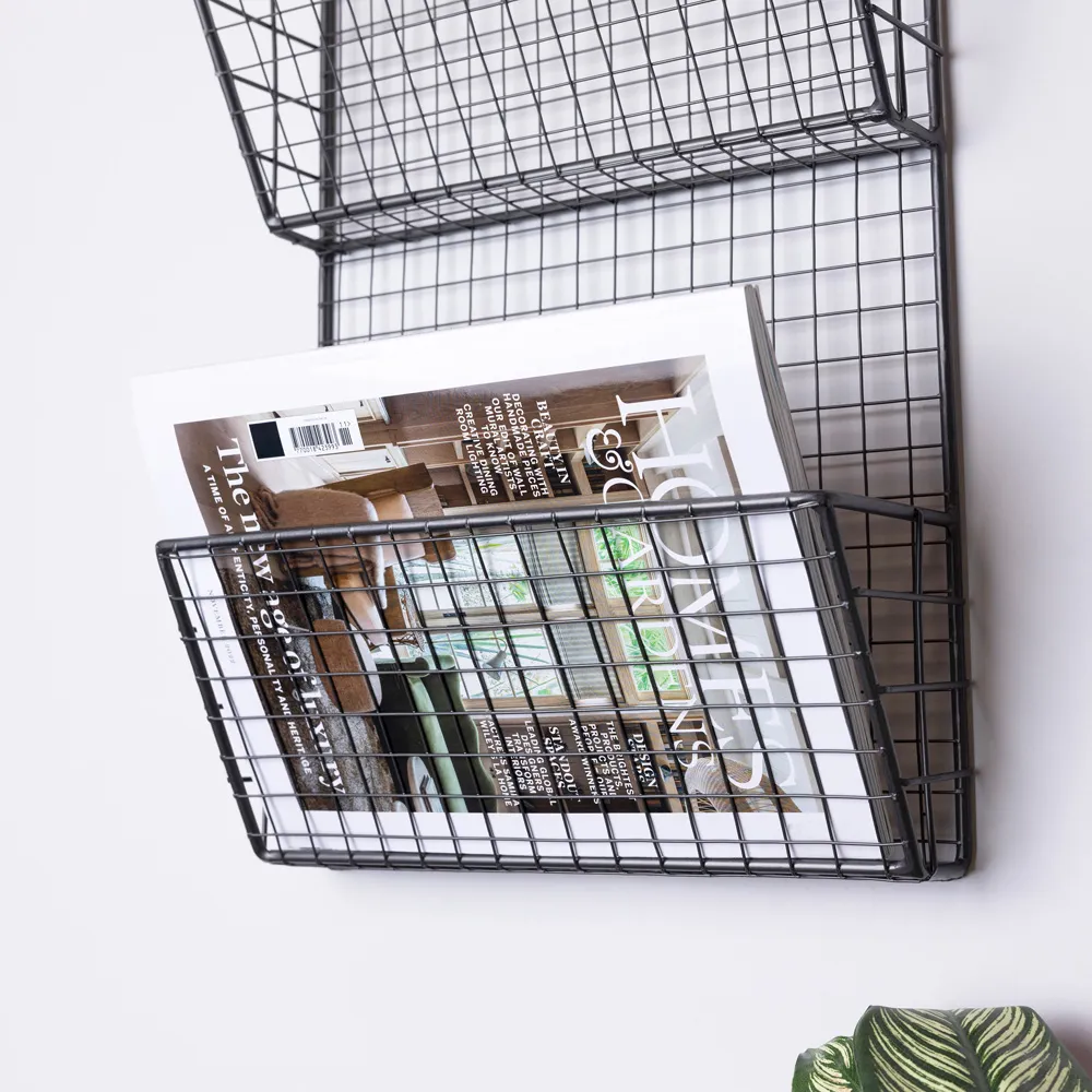 Charnwood Iron Magazine Rack - Black