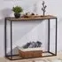 Chevron Console Table - Black