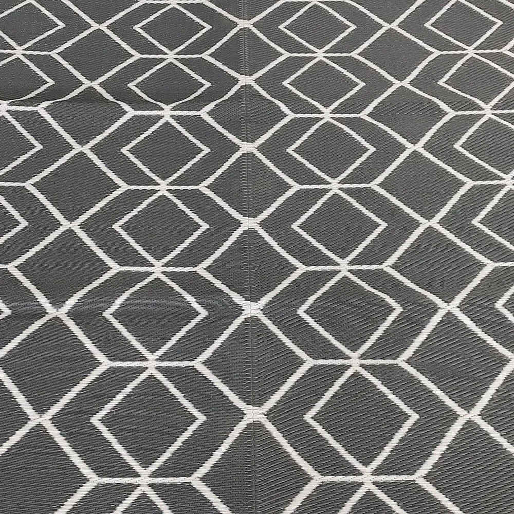 Diamond Outdoor Rug - Grey