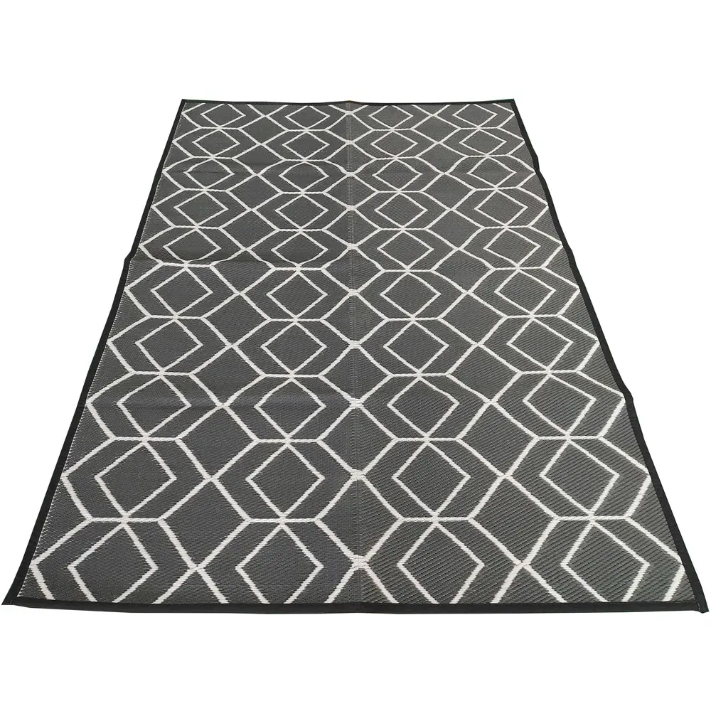 Diamond Outdoor Rug - Grey image