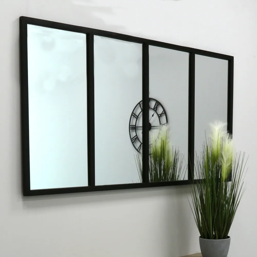 Extra Large Mirror - Black, Wrought Iron