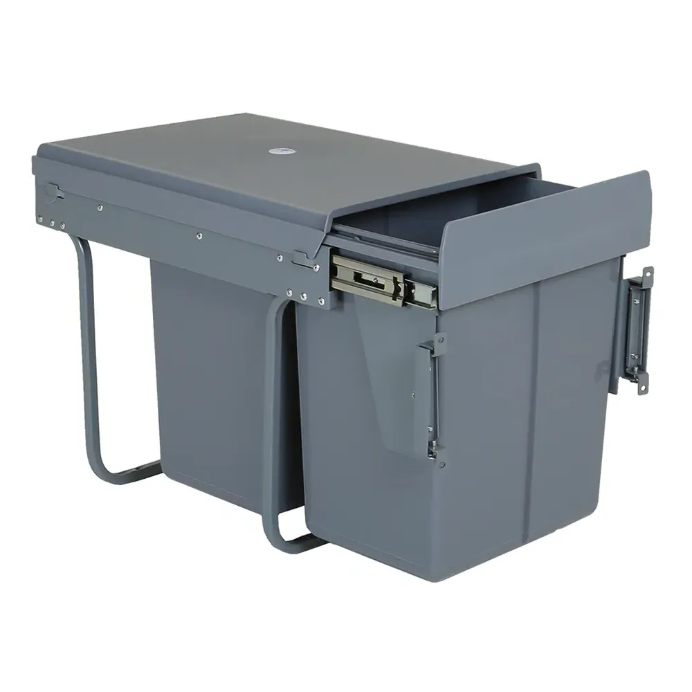 Grey Cupboard Bin 40L - Grey