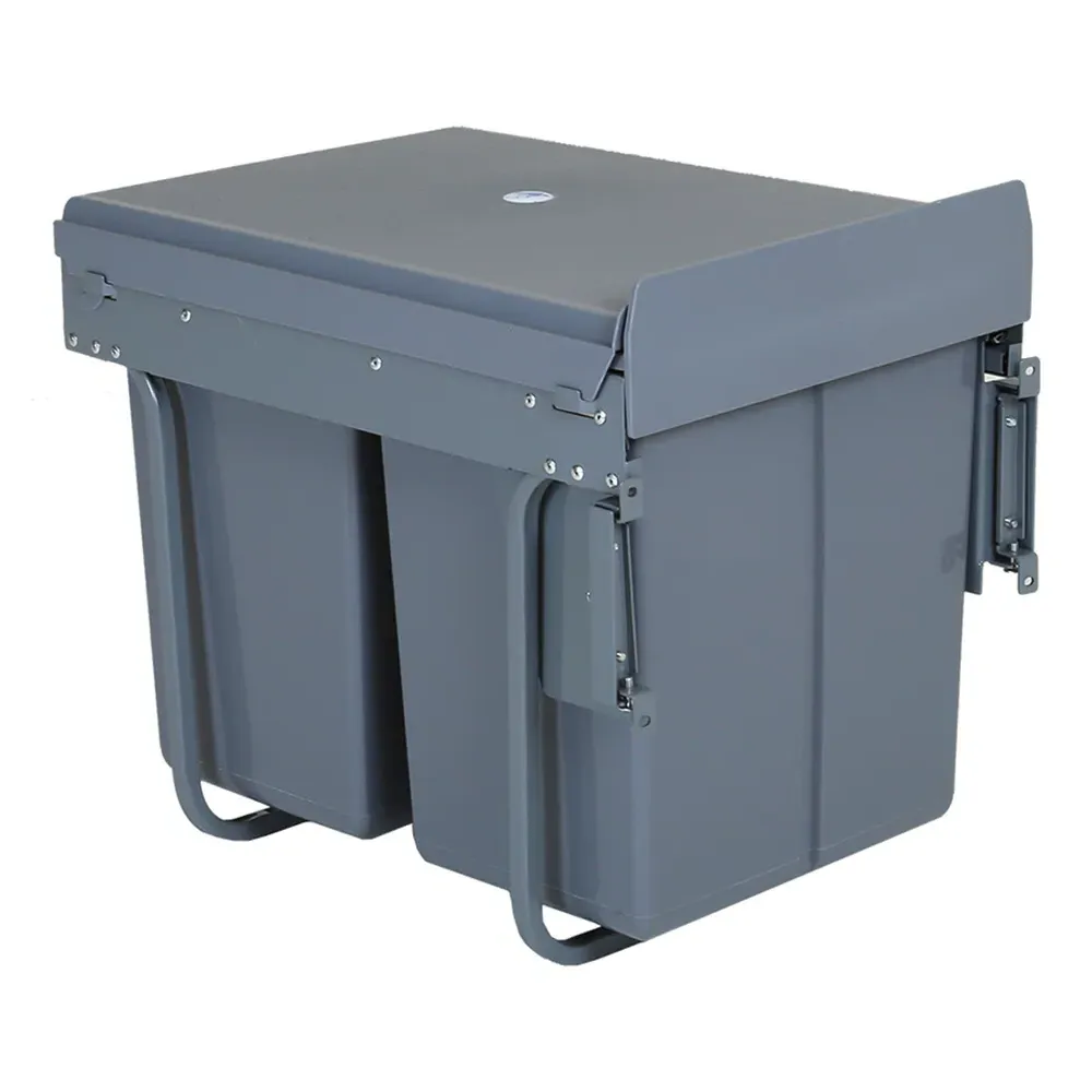 Grey Cupboard Bin 40L - Grey