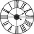 Round Wall Clock 80cm - Black, Wrought Iron