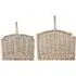 Snug Oval Open Ended Log Basket Set of 2 - Natural, Wicker